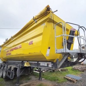 foto wenig 37m3 dumper auflieger kipp-wanne Schwarzmueller KIS 3/E