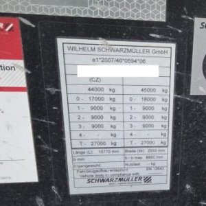 foto wenig 37m3 dumper auflieger kipp-wanne Schwarzmueller KIS 3/E